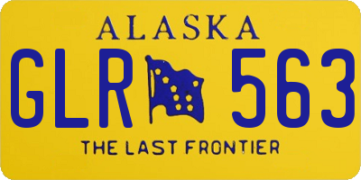 AK license plate GLR563