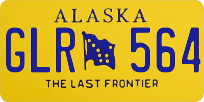 AK license plate GLR564