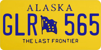 AK license plate GLR565