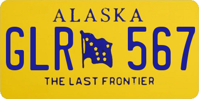 AK license plate GLR567