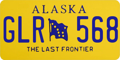 AK license plate GLR568