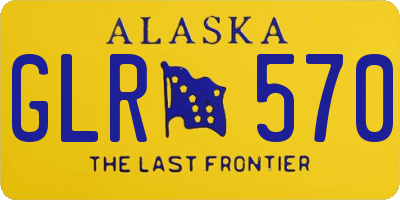 AK license plate GLR570