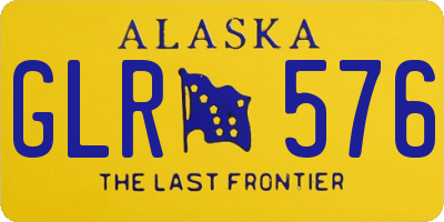 AK license plate GLR576