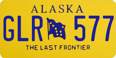 AK license plate GLR577