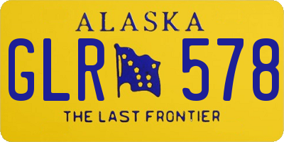 AK license plate GLR578