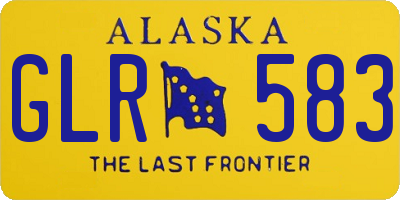 AK license plate GLR583