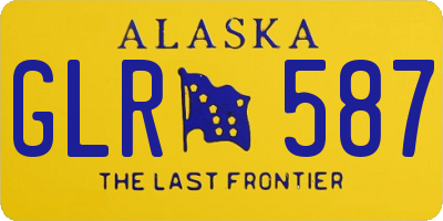 AK license plate GLR587