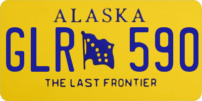 AK license plate GLR590