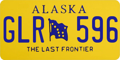 AK license plate GLR596