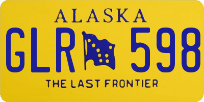 AK license plate GLR598