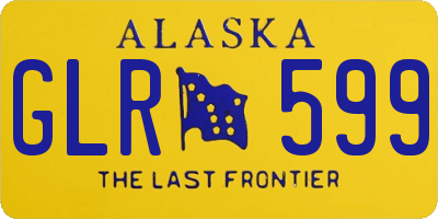 AK license plate GLR599