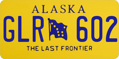 AK license plate GLR602