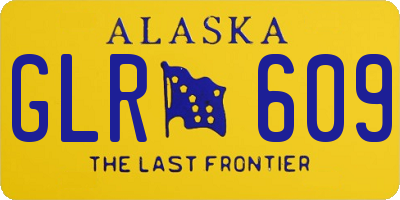 AK license plate GLR609