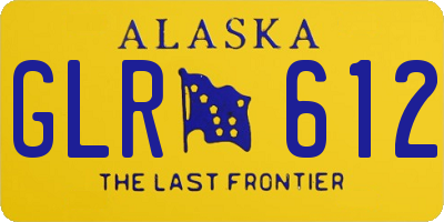 AK license plate GLR612