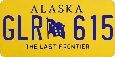 AK license plate GLR615