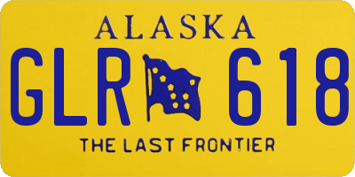 AK license plate GLR618