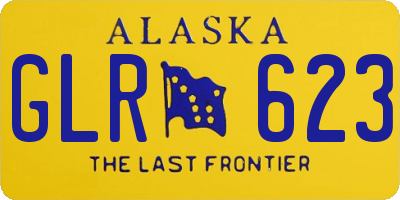AK license plate GLR623