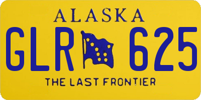 AK license plate GLR625