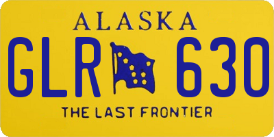 AK license plate GLR630