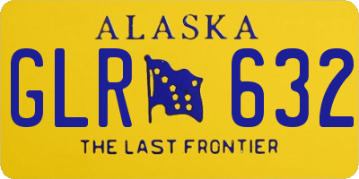 AK license plate GLR632