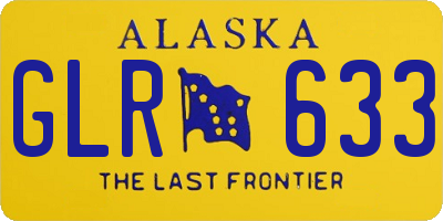 AK license plate GLR633