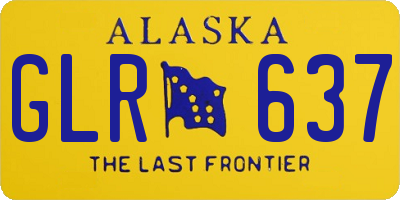 AK license plate GLR637