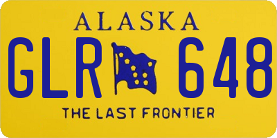 AK license plate GLR648