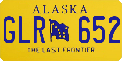 AK license plate GLR652
