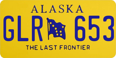 AK license plate GLR653