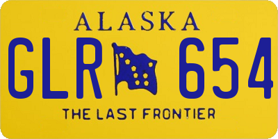 AK license plate GLR654