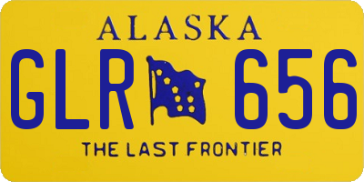 AK license plate GLR656