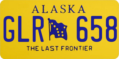 AK license plate GLR658
