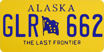 AK license plate GLR662