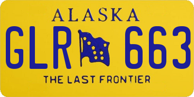 AK license plate GLR663