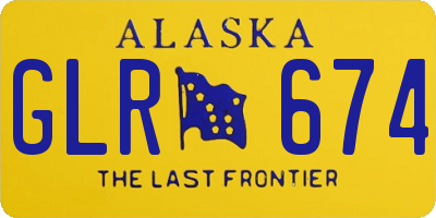 AK license plate GLR674
