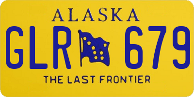 AK license plate GLR679