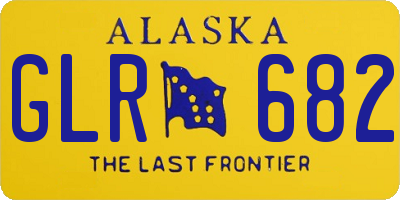 AK license plate GLR682