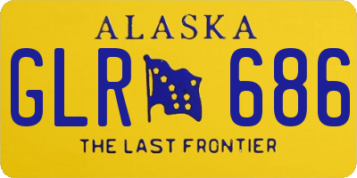 AK license plate GLR686
