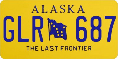 AK license plate GLR687