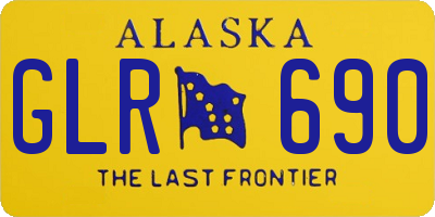 AK license plate GLR690