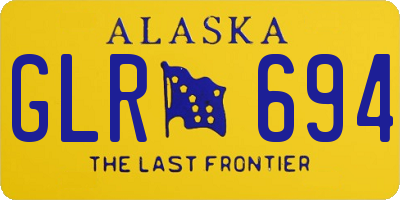 AK license plate GLR694