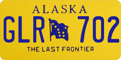 AK license plate GLR702