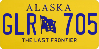 AK license plate GLR705