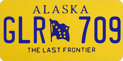 AK license plate GLR709