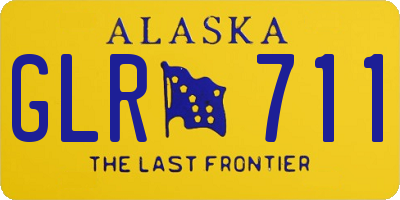 AK license plate GLR711