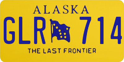 AK license plate GLR714