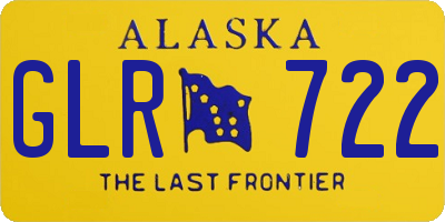 AK license plate GLR722