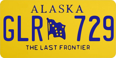 AK license plate GLR729