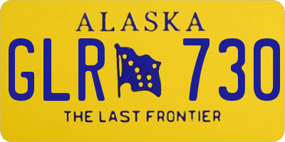 AK license plate GLR730