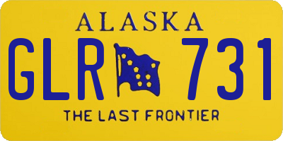 AK license plate GLR731